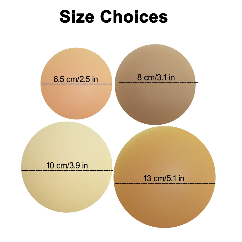 8cm 13cm 10cm Big Nippies Adhesive Reusable Silicone Nipple Cover