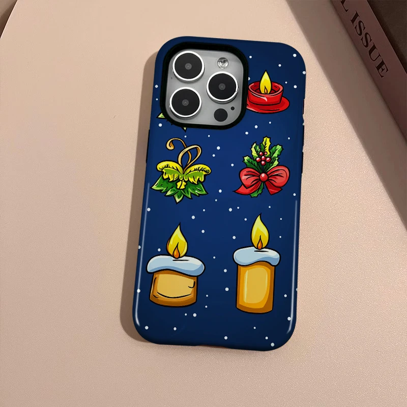 christmas old man snowman tree gift element Soft Pink Bow Phone Case For Samsung S24 S23 S22 Ultra A54 5g A34 A55 A24 A15 A53 A5