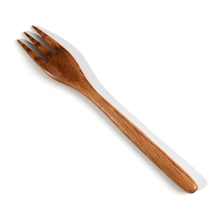 
Japanese Eco-Friendly Silver Dinner Wooden Salad Fruit Compostable Wooden Cutlery Flatware Fork 