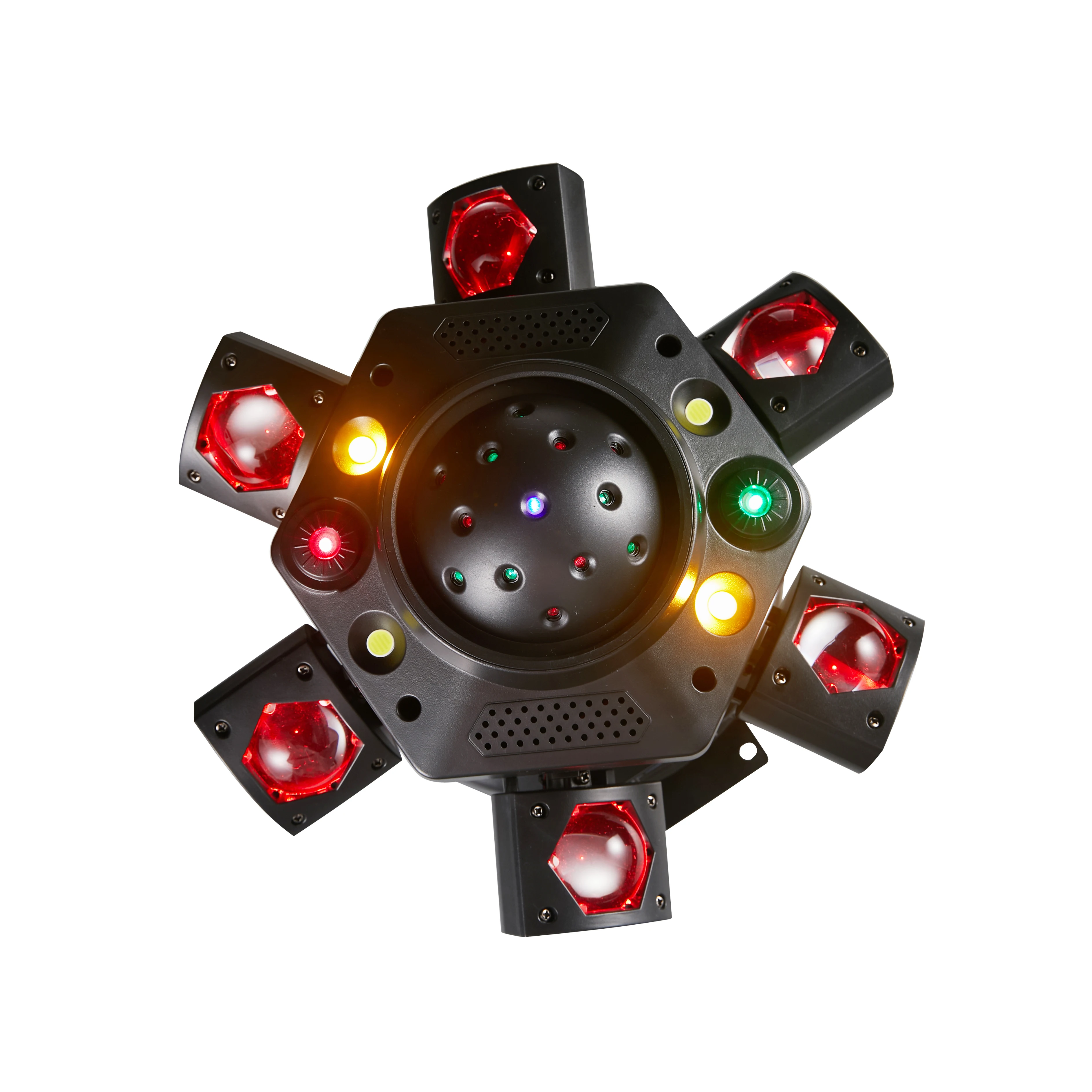 New Arrival LED 6 Armed Mini Moving Head Beam Laser Magical Ball Golden Light Strobe Effect  Disco Stage Lighting