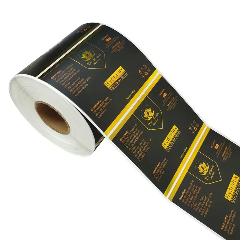 Self-adhesive sticker customized label Waterproof glossy or matte label for bottle