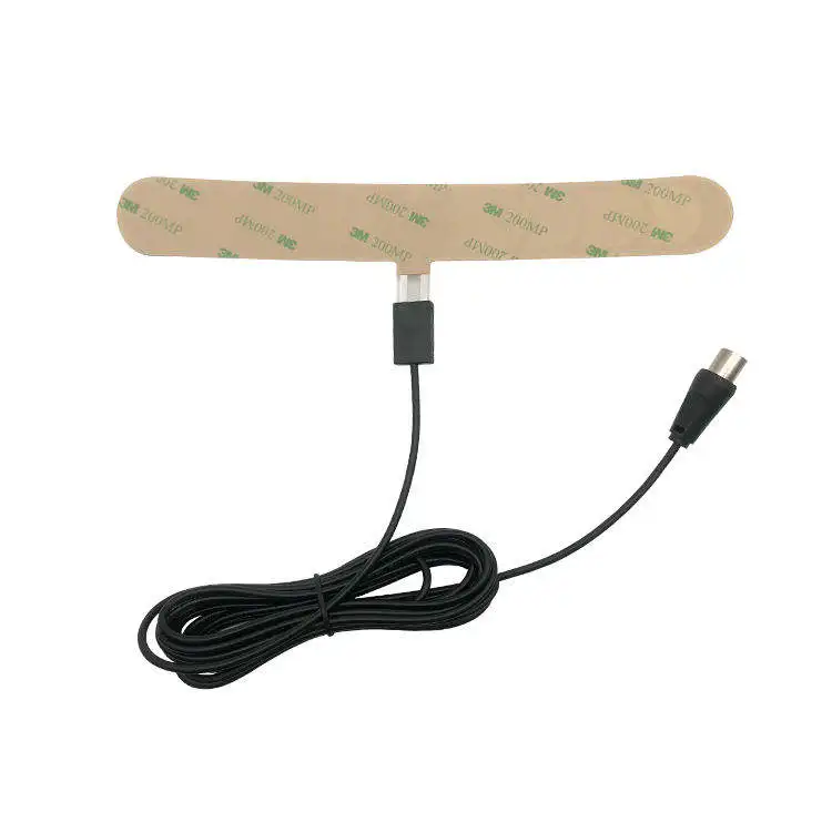 Car Digital TV Antenna DVB DAB Signal Receiver Sticker Film Sedan Van Windshield Interior Radio Television Antenna