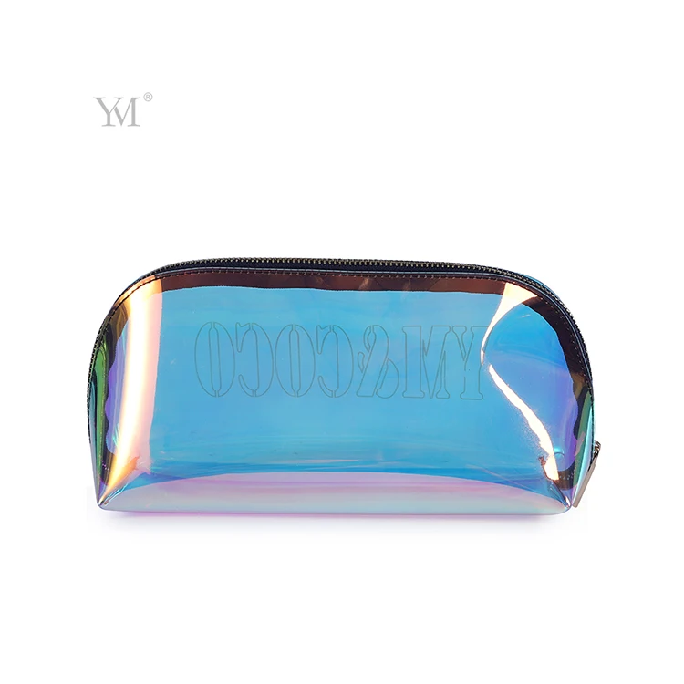 Eco-friendly  Cosmetic Bag Makeup Storage Bag cosmetic pouch Lady Laser TPU Transparent Waterproof Toiletry Bag