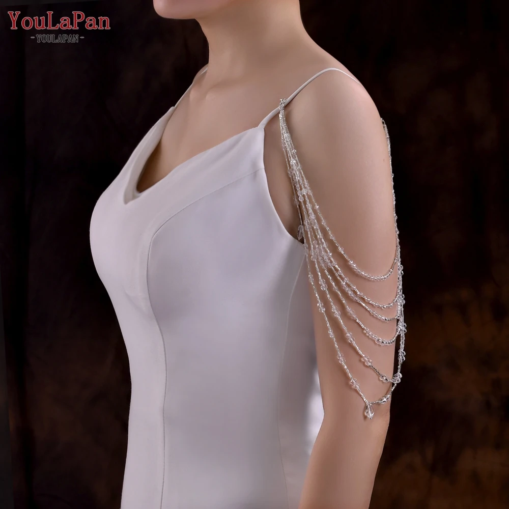 Длинная цепочка YouLaPan SG04 с кисточками, женский аксессуар на подтяжку, ожерелье с подвеской из хрустальных бусин