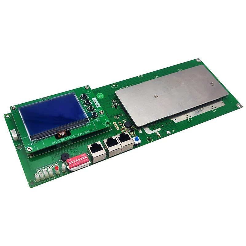 Qucc 16S BMS 100A 200A 48V 51.2V LFP Cell Smart bms UART RS485 CAN LCD