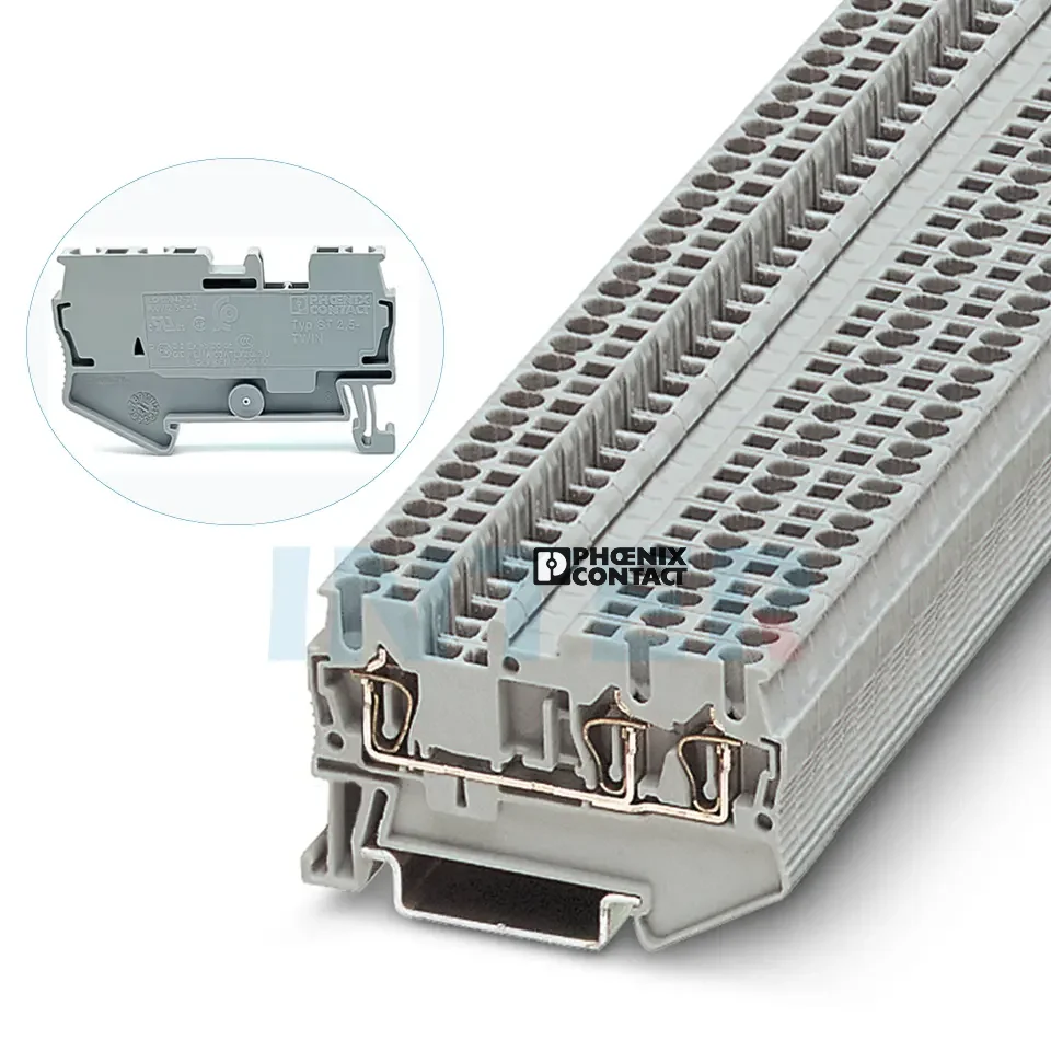 3031241,ST 2.5-TWIN - Feed-through terminal block/Terminal Block Connector/Plastic Terminal Block