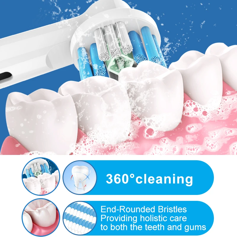 Sb 17A Eb-25P Sonic Eco-Friendly Automatic 4 Pack Replacement Changeable Electric Tooth Brush Toothbrush Heads Maker