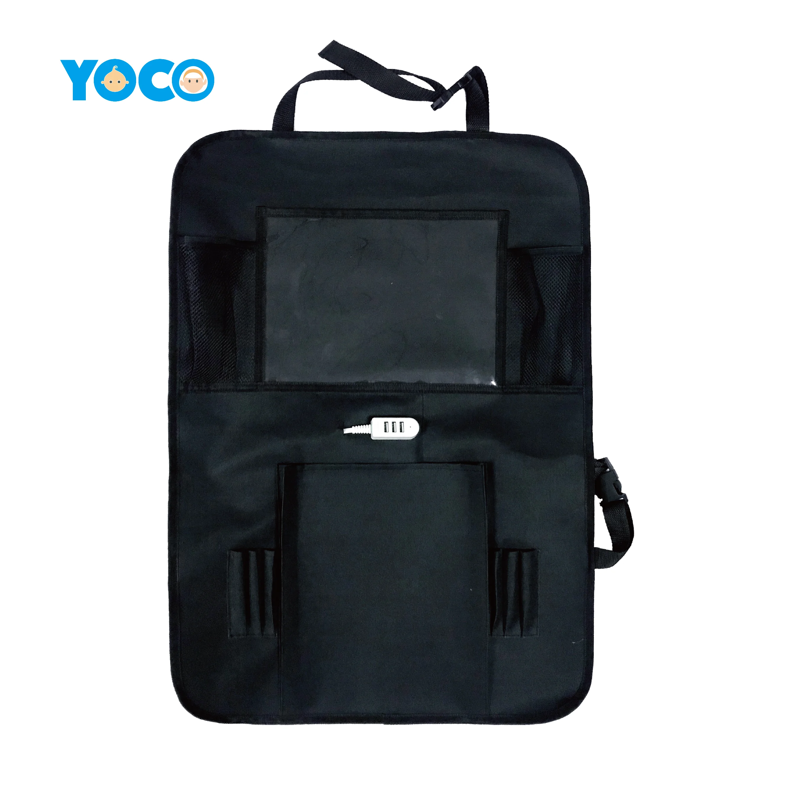
2020 Car Seat Organizer with USB Charging Port 11 inches Touch Screen Tablet Holder Travel Accessories for Kids 