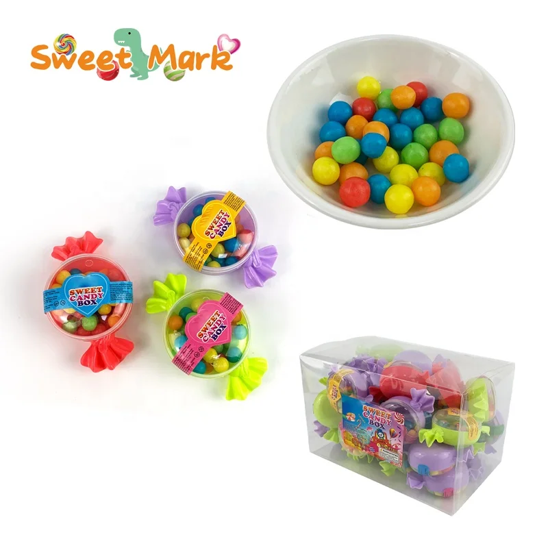 Gift box toy puffy candy mix fruit snacks