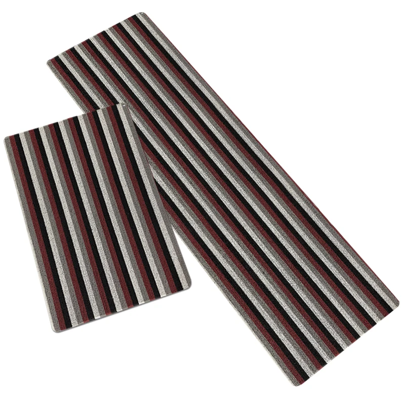 2021 hot selling  2mm anti-slip washable stain resistant geometric pvc coil floor door loop vinyl mat rolls