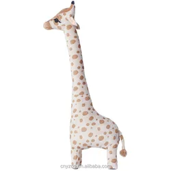 67cm Big Size ECO Recycle material Simulation Giraffe Plush Toy Pillow Soft Stuffed Giraffe Sleeping Doll Toy For Birthday