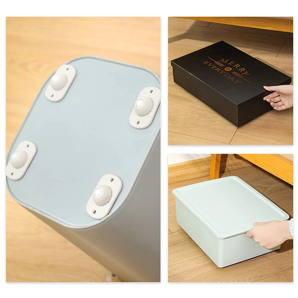 Wholesale Plastic 360 Rotation Universal Furniture Self Adhesive Sticky Pulley Caster Wheels for Boxes, Container