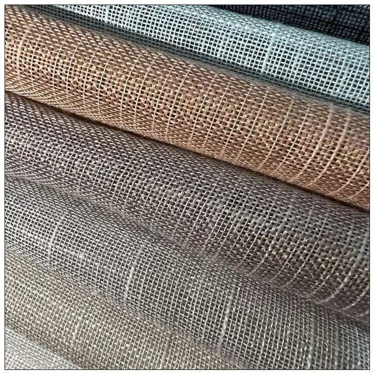 Professional Supplier Doris Slub Tulle fabric 100% Polyester Linen Look Sheer Voile Curtain Fabric Home Textile Fabric