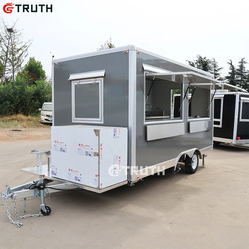 china catering churros deep fryer bbq mini concession food trailer fully equipped with porch