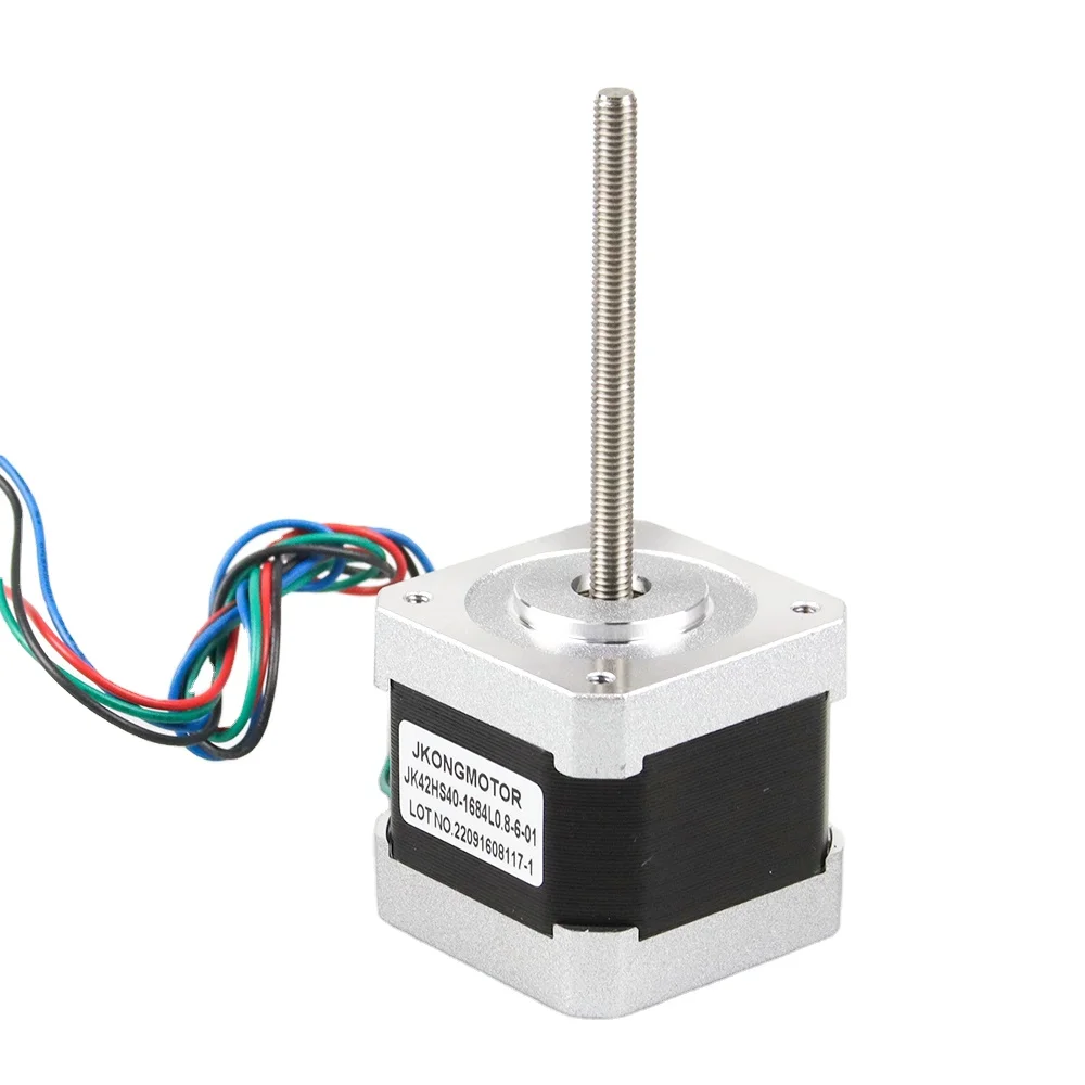 Jkongmotor Nema 8 11 14 17 23 Threaded Rod Micro Linear Motion Lead Screw Shaft Linear Stepper Motor With Lead Screw