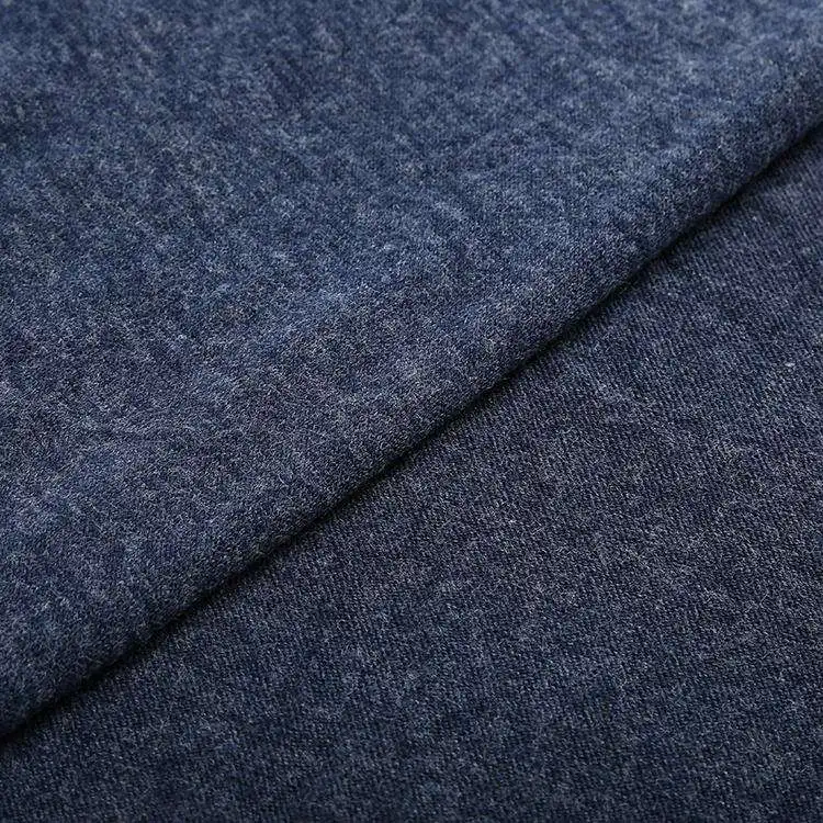 Custom 150gsm 82%poly 15%rayon spandex hacci woolen cashmere knit material fabric for clothing