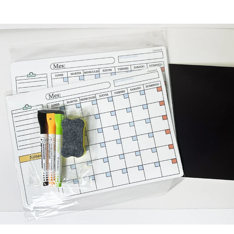 Magnetic Calendar For Refrigerator Set Weekly Dry Erase Fridge Calendar Whiteboard Meal Planner Menu Board