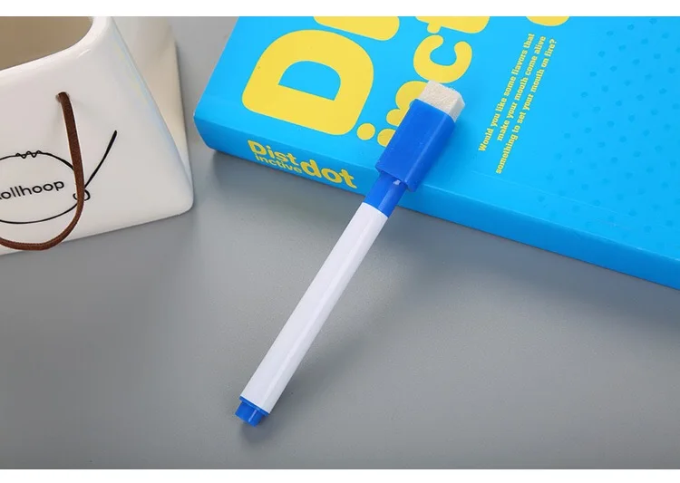 Office supply customized logo whiteboard pen dry erasable color marker pens with brush