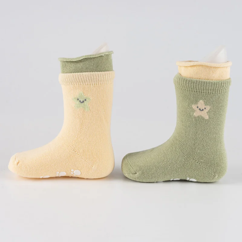 Custom color blue big little kids baby girls ruffle socks for infant