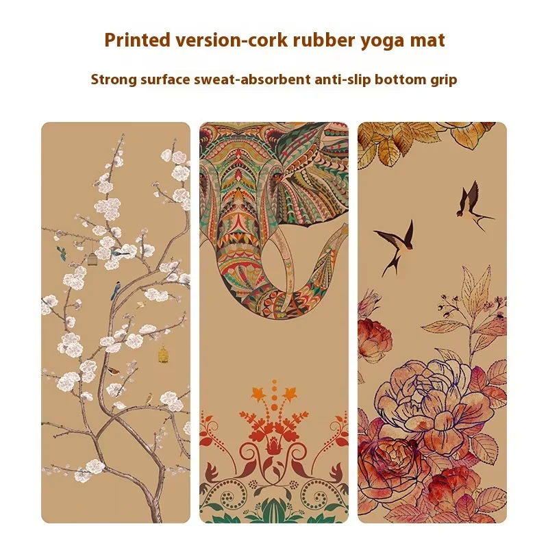 Newest Design Chinese Fashion Style Cork Yoga Mat Durable and Hard-wear Yoga Mat Eco Friendly