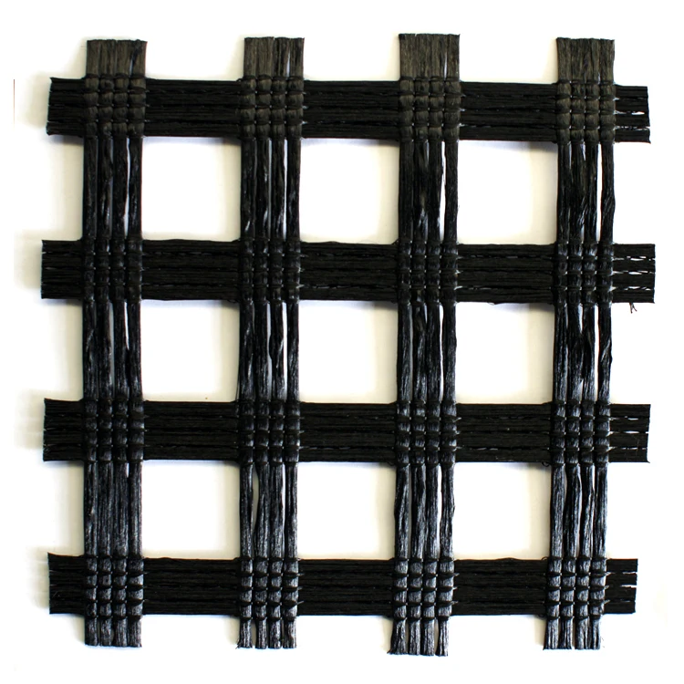 Mesh 25mm Polyester geogrid Reinforcement soft soil and Road Base