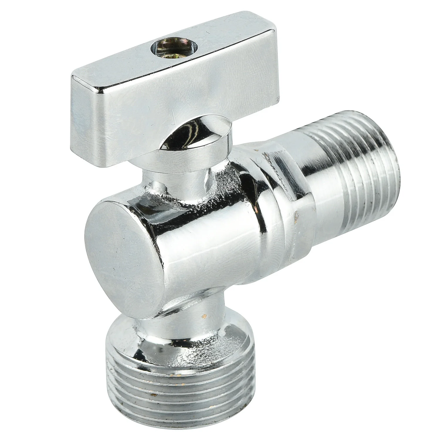 1/2-3/4 inch chrome plated brass angle valve male thread