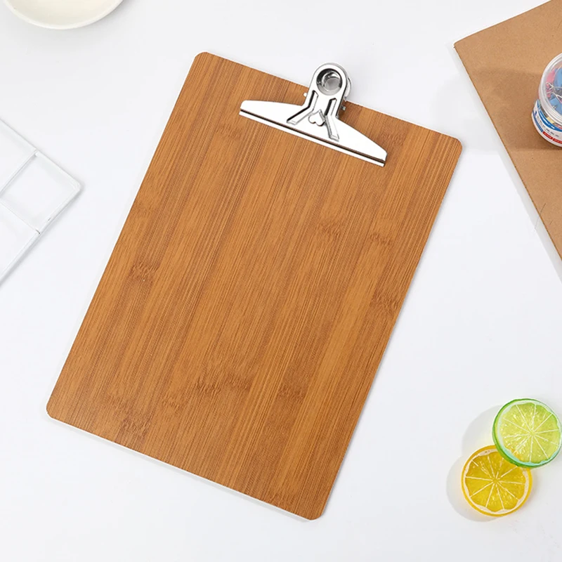 ECO Friendly Vintage Writing Mdf Stending Menu Wood Folder Metal Custom Wooden Clear Mini Exam Pad Nurse Clip Board with Storage