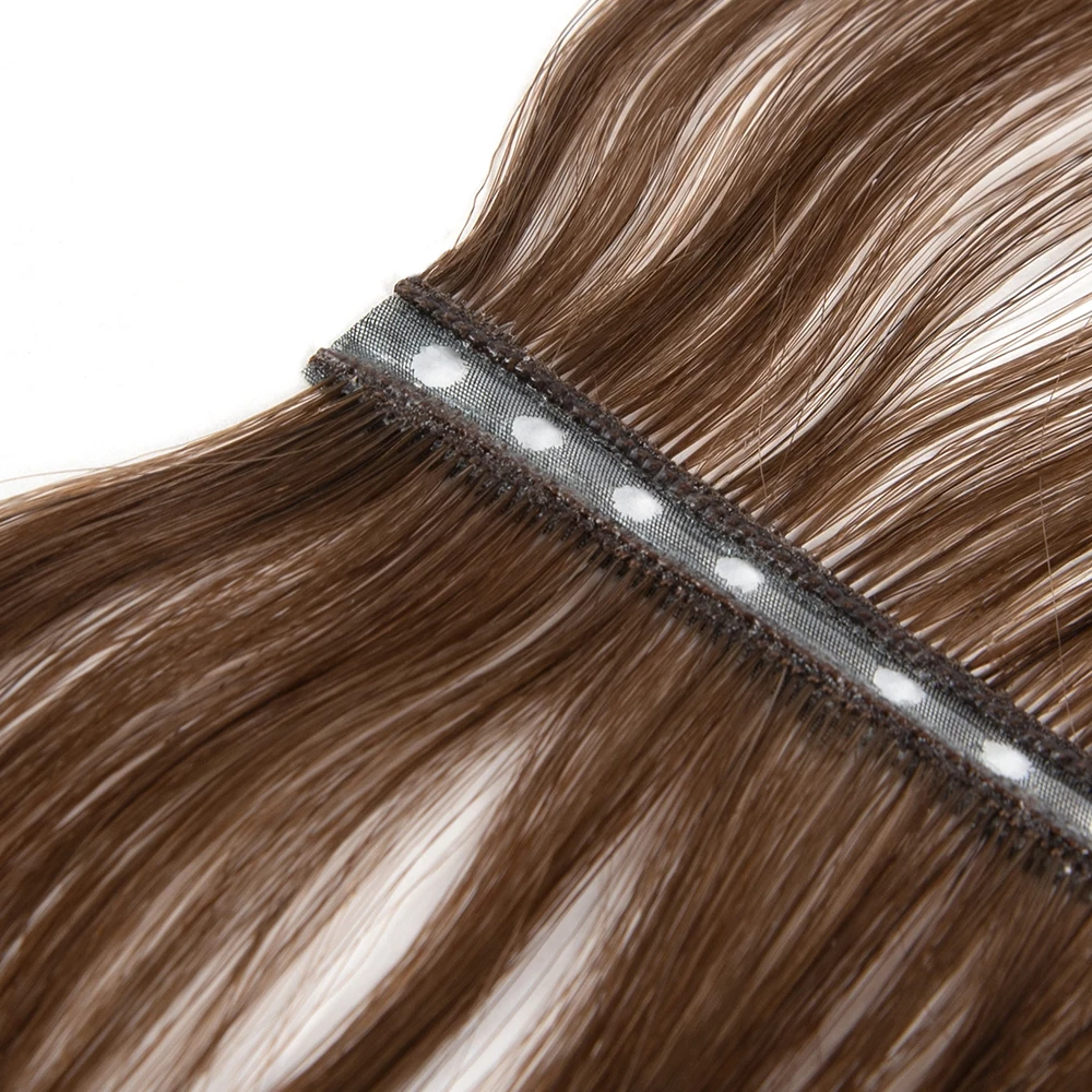 Оптовая продажа 12 А русские человеческие волосы двойная вытянутая вкладка невидимая бесшовная искусственная кожа наращивание утка с