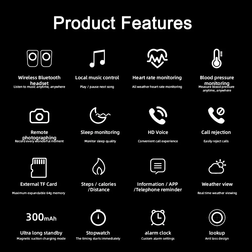 2022 Hot sell  2in1 OEM TWS wireless earbuds Watch phone call SD card  Music health reminder Smart watch