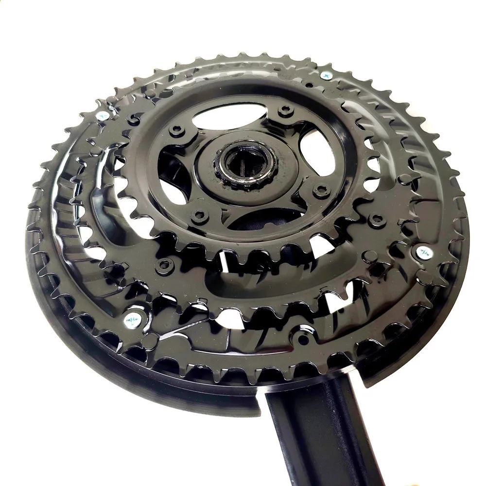 28/38/48T Steel 170mm Mountain Bike Crank Set Chain Wheel Crankset