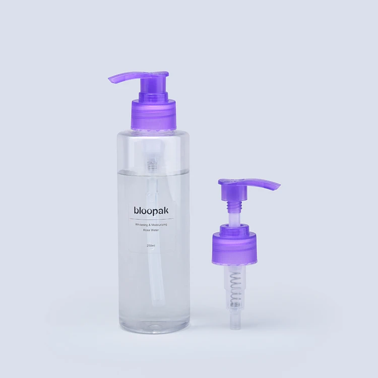 New Style 28/410  purple plastic body lotion pump