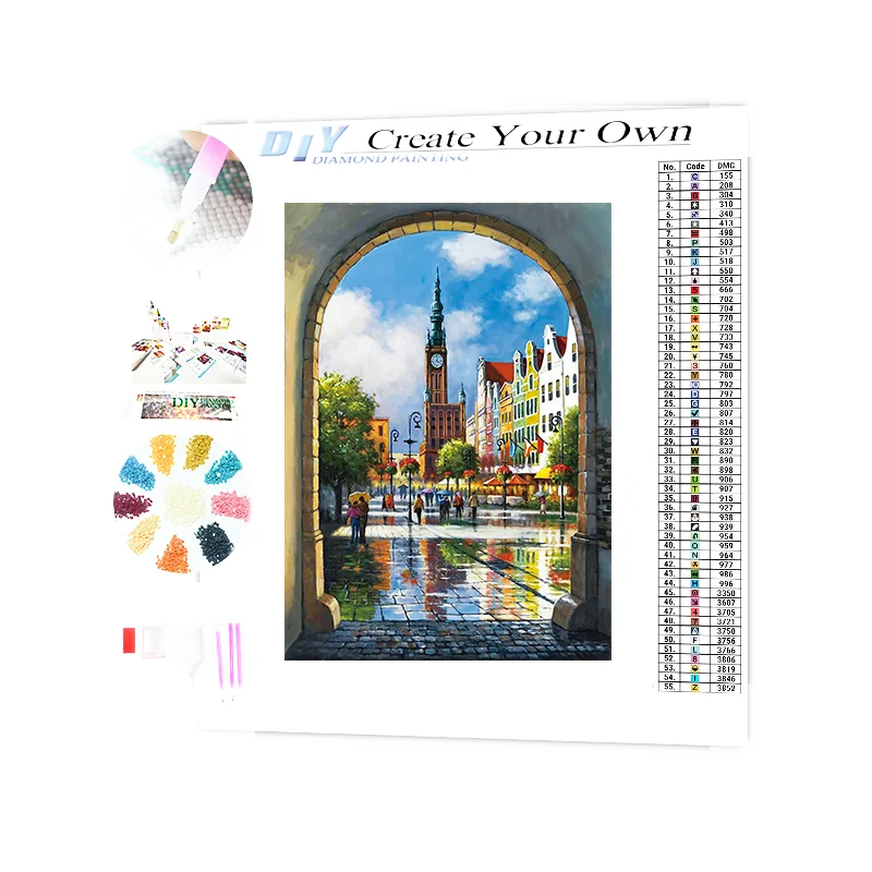 Hot Selling Good Quality European Classical Style Mosaic Full Diamond Painting For Bedroom Price Including Box