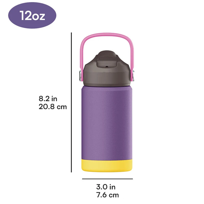 Custom Wholesale Stainless Steel Double Wall Insulated Vacuum Flask School Kids Water Bottle And BPA Free Plastic Lunch Box Kids