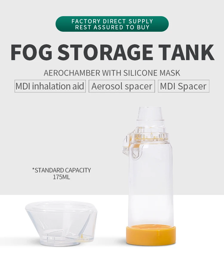 Spacer for Inhaler, Spacer With Silicone Mask, Spacer with Face Mask/inhaler medical/inhalation breathing machine