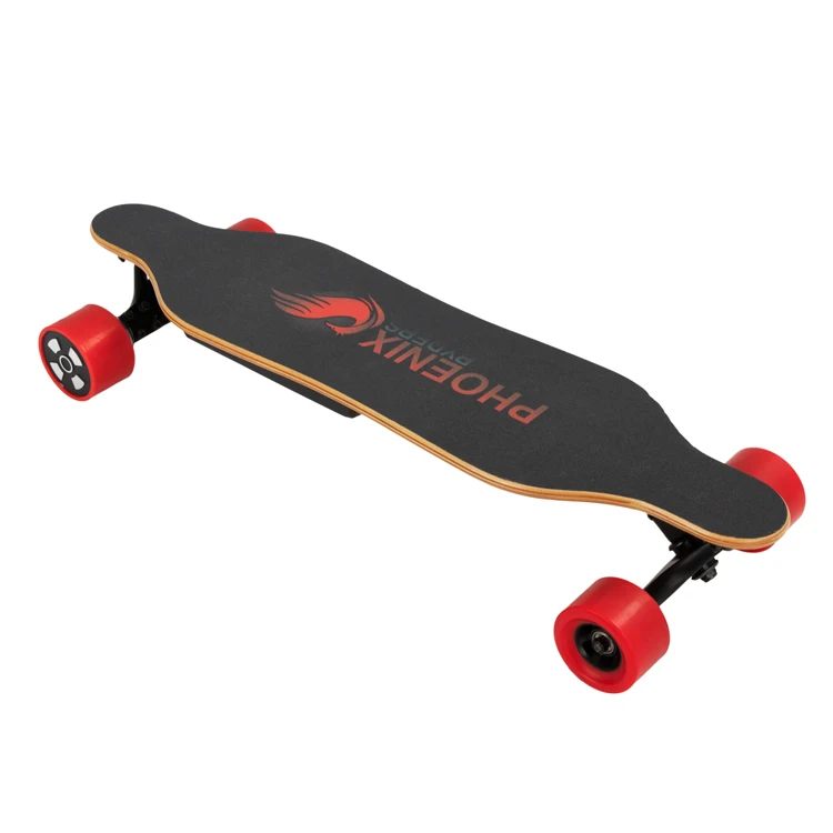 
2021 Most Popular Factory Directly Phoenix Ryder Mini 16 MPH Top Speed 5AH Lithium Battery, 2 Dual Motor Electric Skateboard 