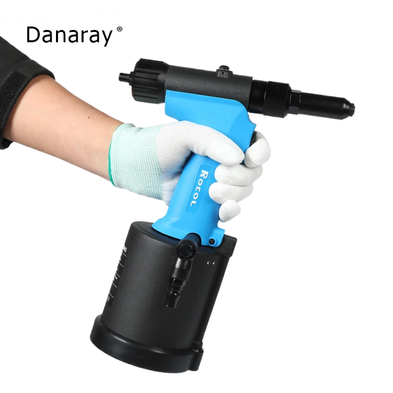 Pneumatic Hydraulic Blind Rivet Gun Powerful Pull Force Air Riveter Stainless Steel 4.0 4.8 6.4mm Riveting Tool