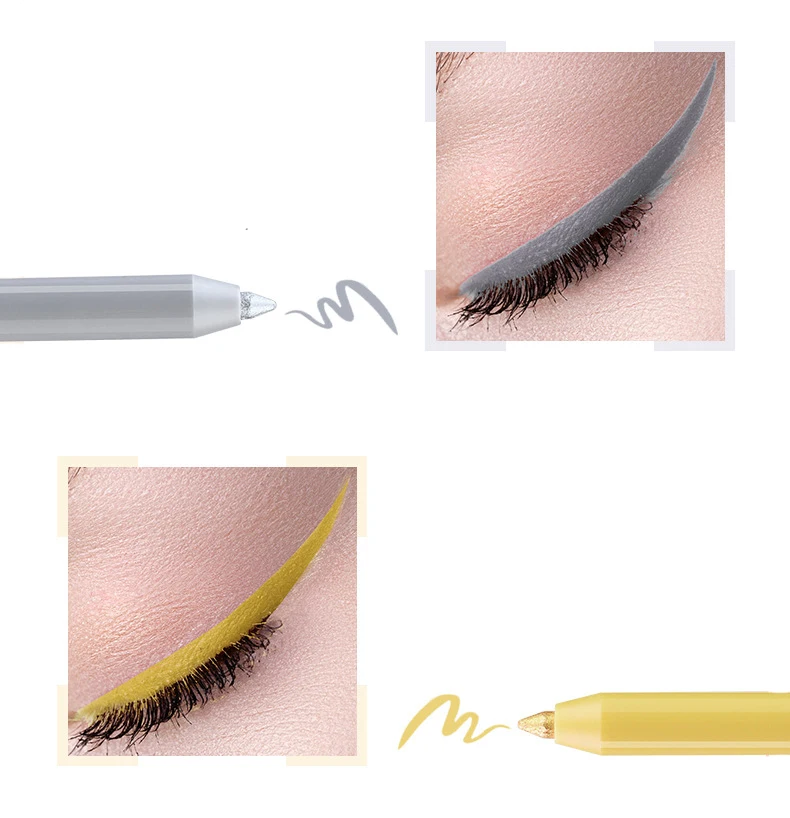 
10 Color Eyeliner Pencil Private Label Cosmetics Long Lasting Waterproof Colorful Matte Eyeliner 