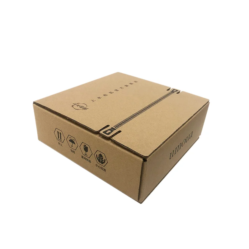 Ecommerce Custom Paper Self-adhesive Tear-off Strip Small Zipper Shipping Kraft Mailing Mailer Box Amazon Branded Tear Strip Box