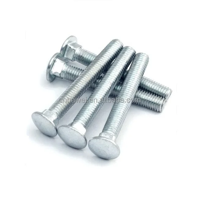 Grade 5 High-Strength M12 Head Square Neck Bolts 8 Din603 Black Stainless Steel Titanium 20mm M4 Plain Coach Carriage M10