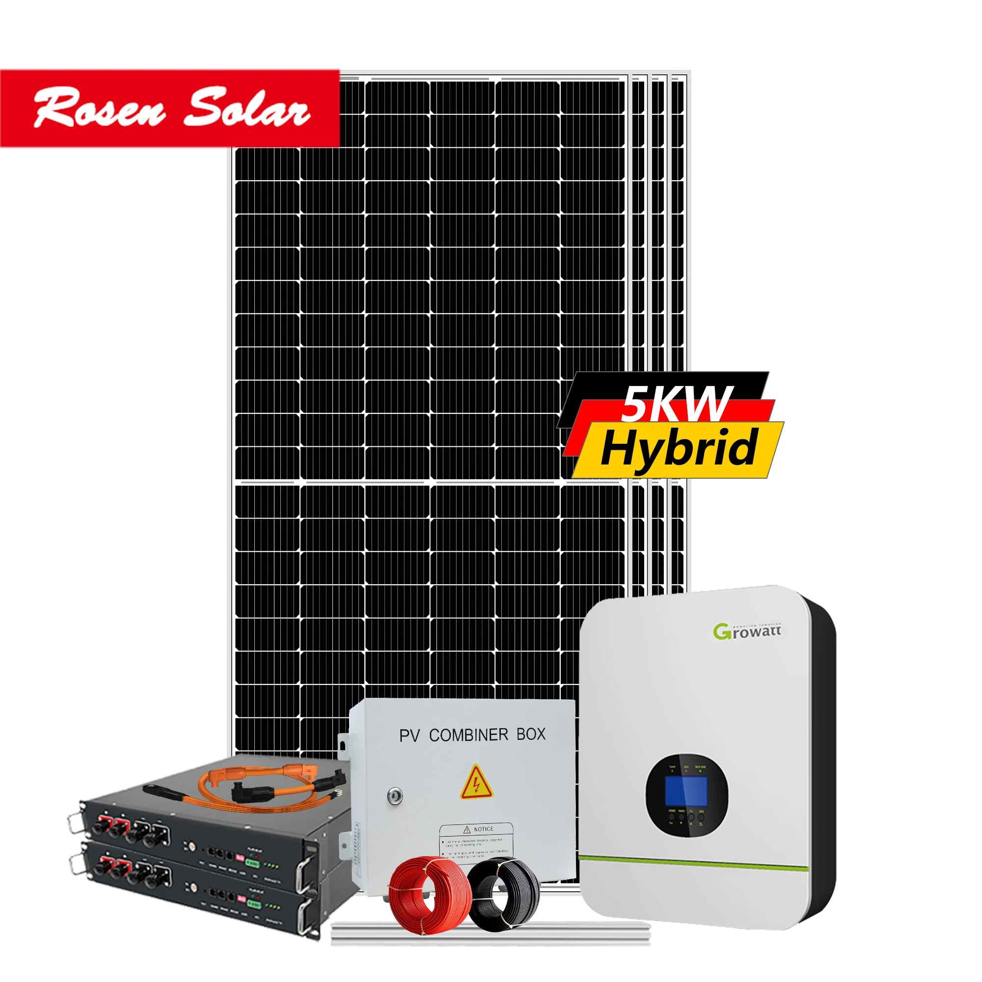 Home Use Full Set Kit 5KW 10KW Solar Power Complete Energy Storage Electric System For Home