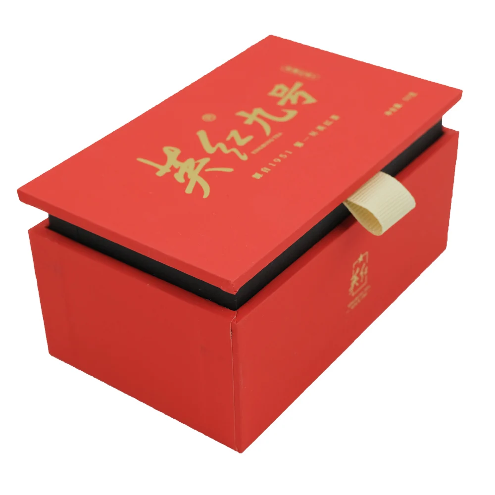 Luxury paper paper black tea box gift empty packaging cardboard drink tea bag organizer storage box