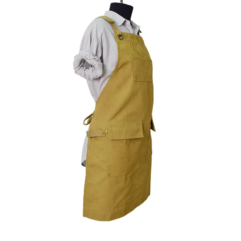 Japanese wear-resistant apron, custom printing, horticulturist, handcrafted craftsman, painted canvas, waterproof for men