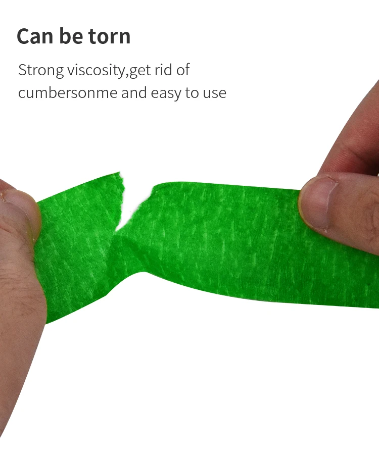 Adhesive automotive 2 inch washi painter frog tape green crepe paper masking tenacious tape