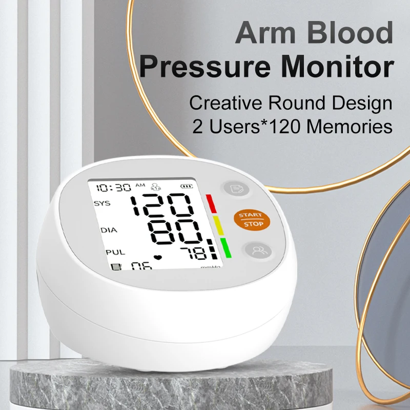 Arm type Blood Pressure Monitors BP Monitor Digital Automatic Electronic LCD Display Sphygmomanometer
