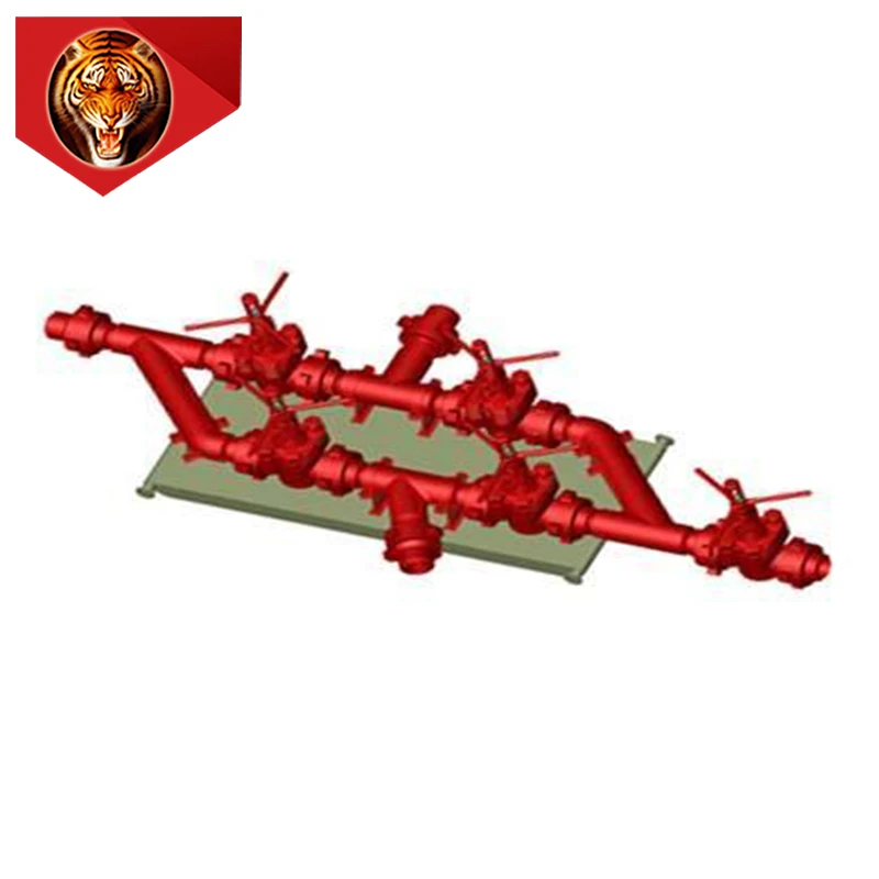 Tigerrig high quality efficient customizable drilling mud manifold for oil wellhead control of drilling rig