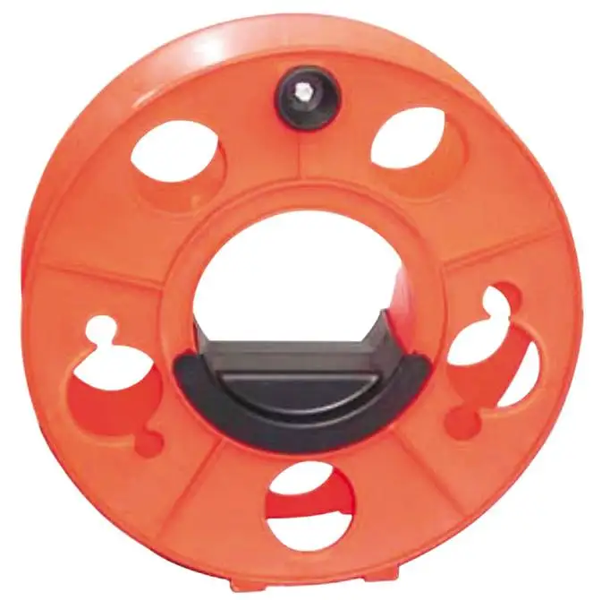 Cord Storage Reel with Center Spin Handle Easy to Use 140feet orange color