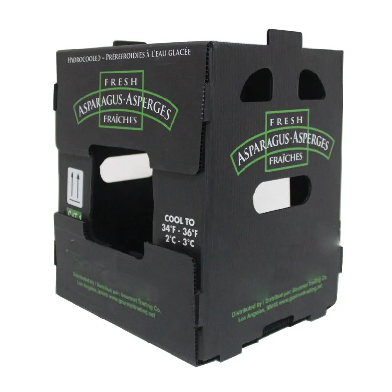 Eco-friendly Corruone Customized Pp Sweet Corn Box Plastic Asparagus Box Recyclable PP Corrugated Plastic Corn Box