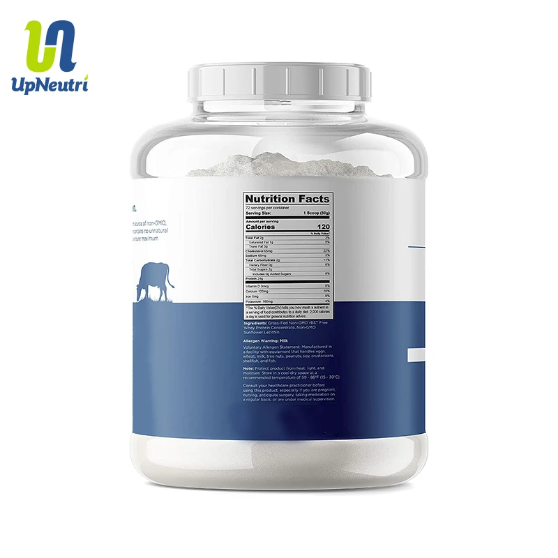 Whey Protein 100% Gold Standard plastic shaker Protein supplement vanilla strawberry flavor with private label OEM/ODM