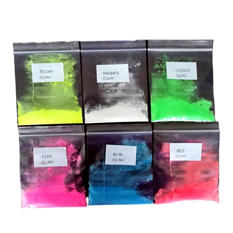 Glow Powder for Paints Glow in Dark Pigment for Inks Long Lasting Strontium Aluminate Waterproof