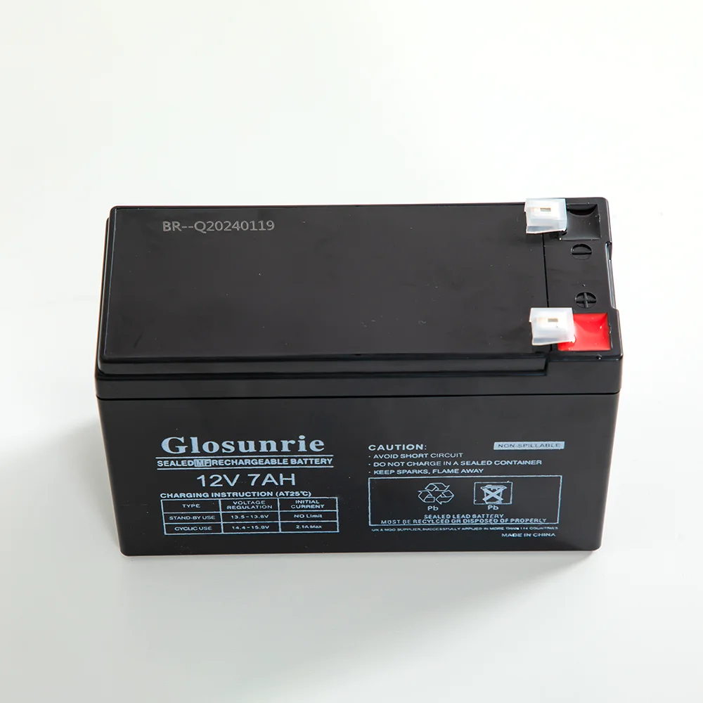 BR Solar Multi Functional Agm Ups Battery Deep Cycle  Battery Lead Acid Battery 12v 7ah for Lighting System